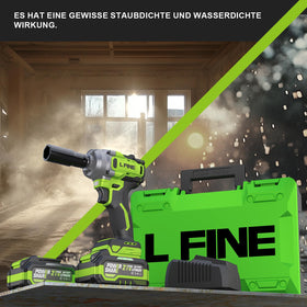 L FINE screw bit adapter enabling drill‑like driving capabilities.