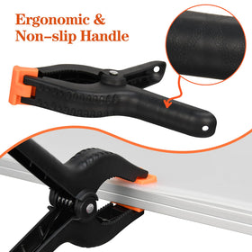 LFSEMINI 6-inch clamp secures fabric and paper without damage