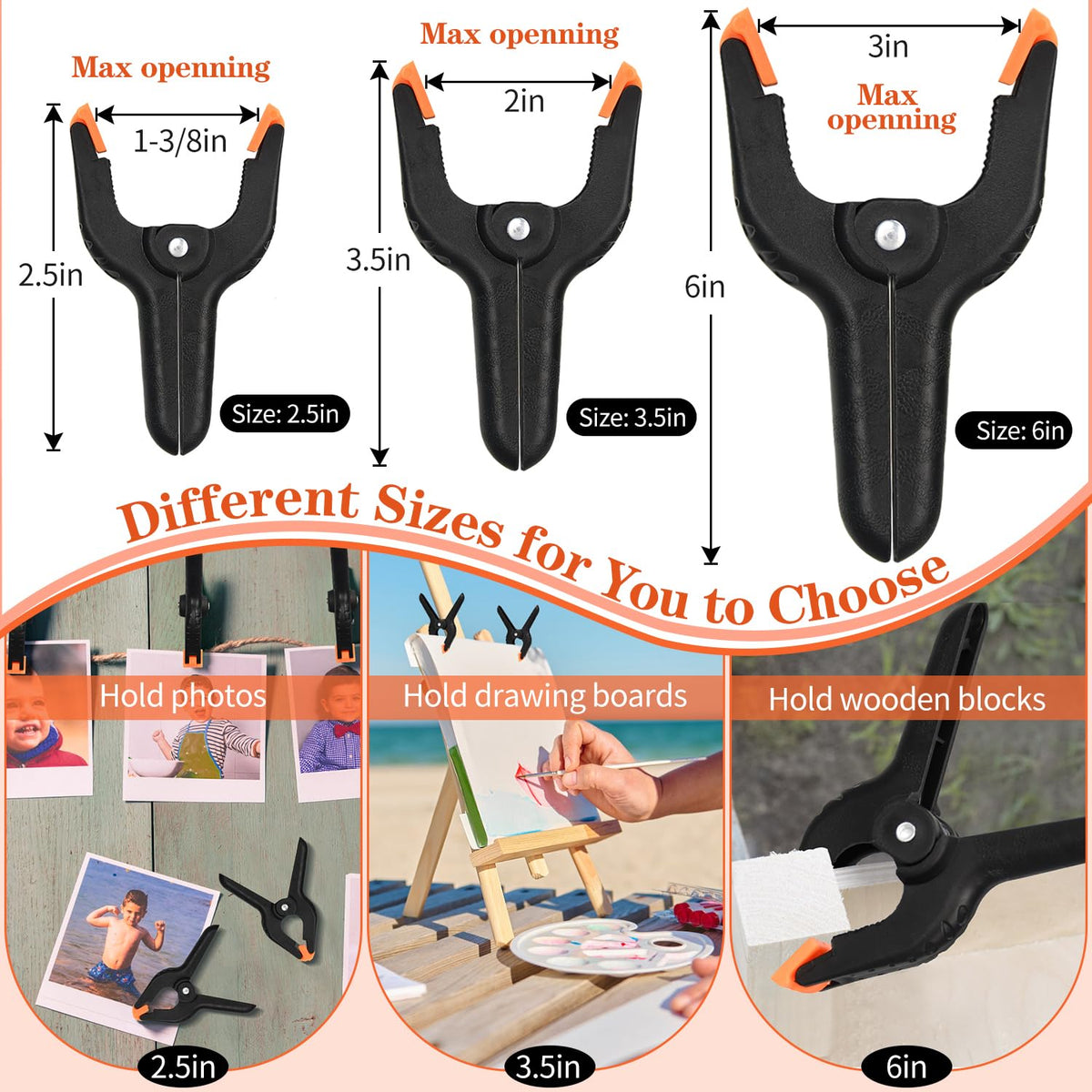 LFSEMINI 6-inch spring clip supports photography setups with stable scenes