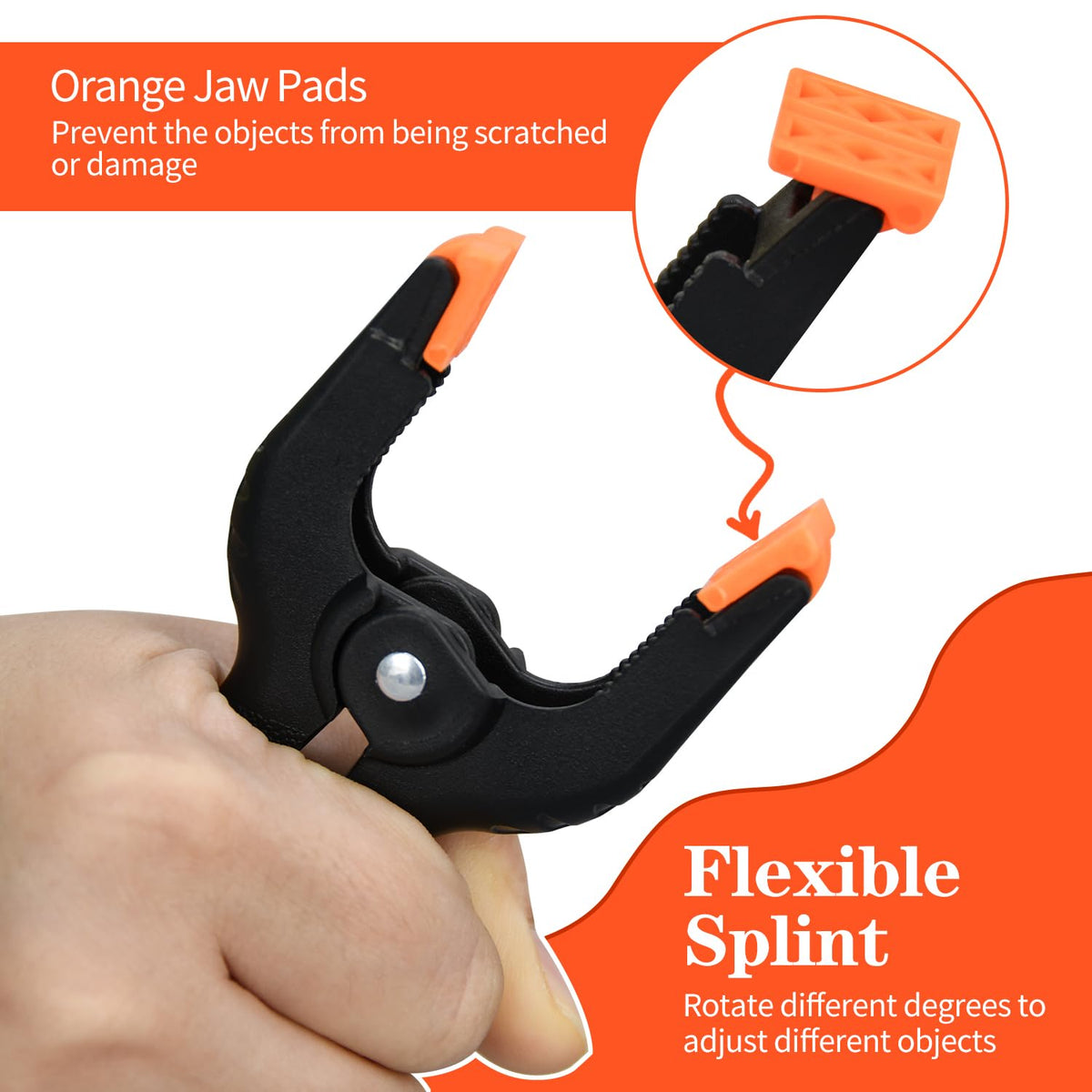 LFSEMINI 6-inch clip for woodworking and craft projects with strong grip