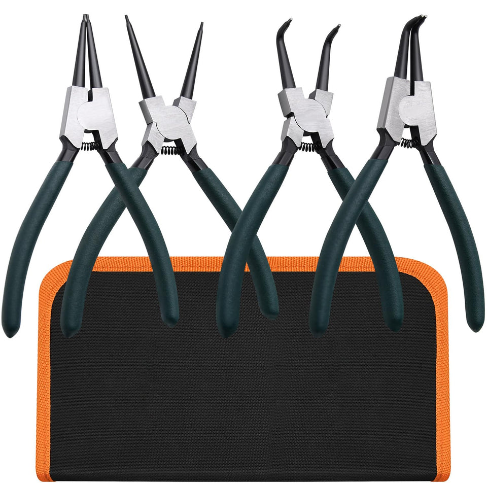 LFSEMINI 7-inch straight internal snap ring plier for precise internal rings