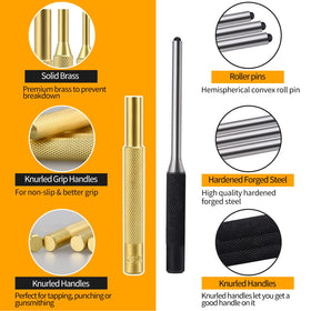 LFSEMINI hammer with rubber heads for surface-safe strikes