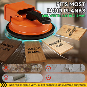LFZZHDQ Floor Gap Fixer Tool aluminum body enables heavy-duty pull for stubborn gaps