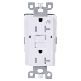 LGL weather resistant GFCI outlet suitable for damp spaces