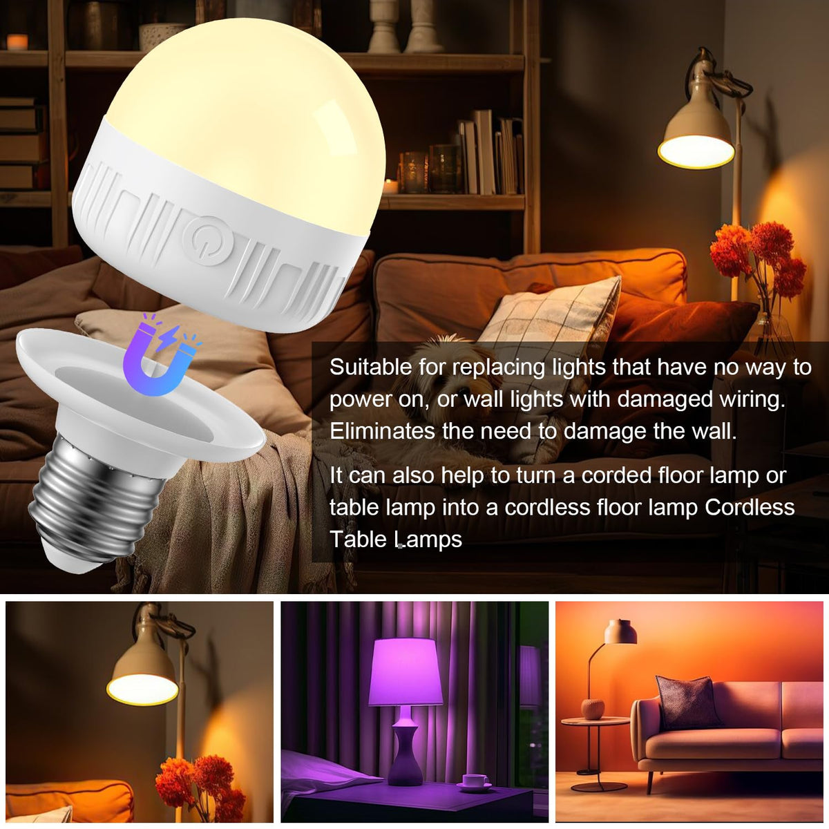 LGMCF IP44 waterproof bulb suited for closets, garages, and outdoor spaces.
