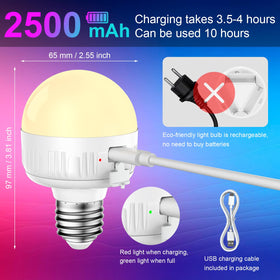LGMCF LED bulb with remote, dimmer, and timer for customized ambiance.