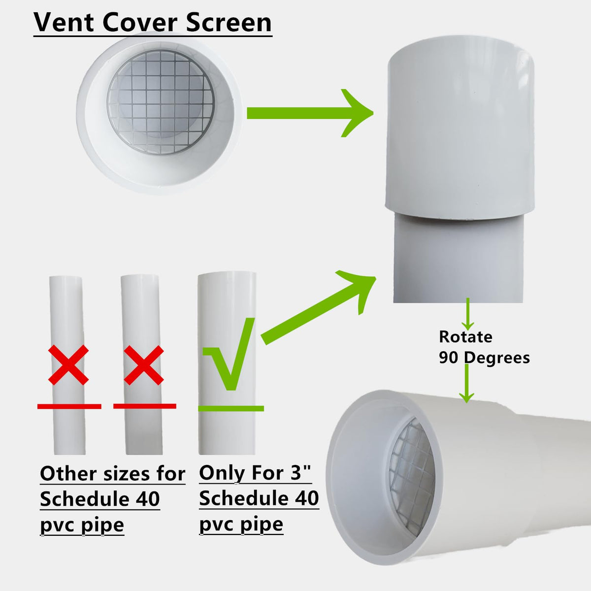 LGQF-LL durable PVC vent cap resists wear for long-term use.