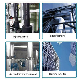 Lhazemu fire retardant nitrile rubber tube guards hoses against heat and abrasion.