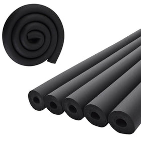 Lhazemu pipe insulation tubing in black, 6ft, protects pipes from heat and moisture.