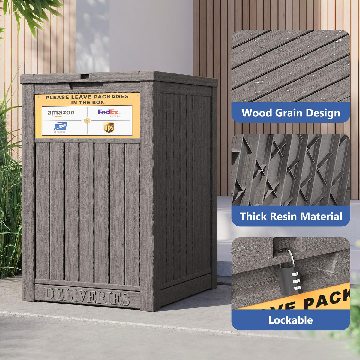 LHBGO Upgrade lockable lid for added theft deterrence.