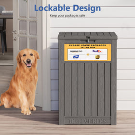 LHBGO Upgrade outdoor resin construction resists weather elements.