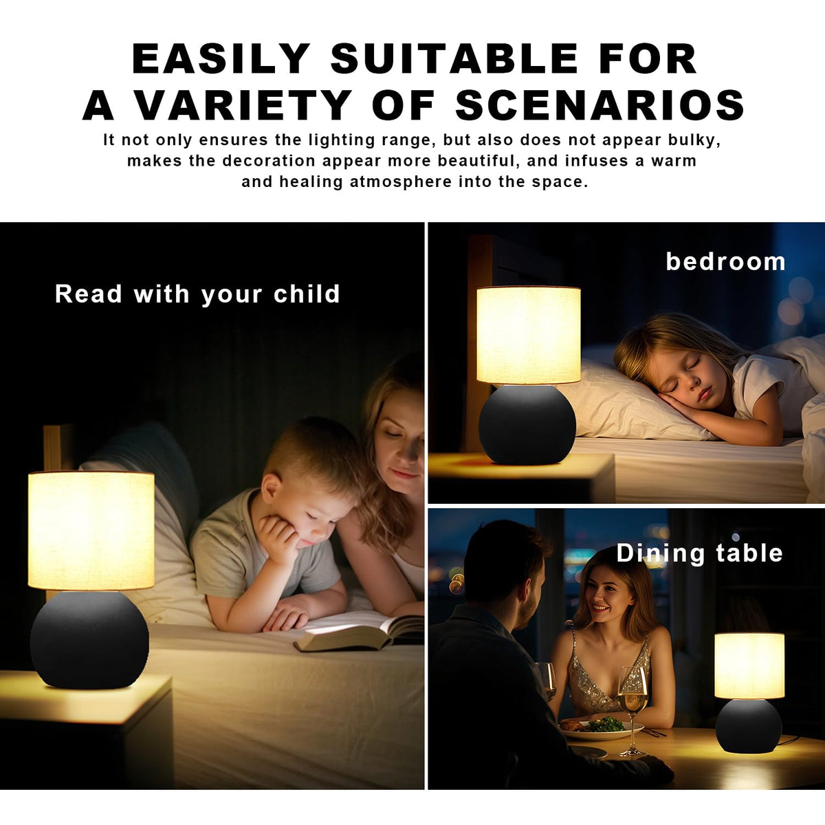 LHYueTong one-button switch provides easy on/off control on a nightstand or desk.