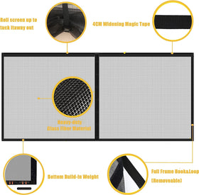 LIAMST reinforced fiberglass mesh resists tearing and preserves view.
