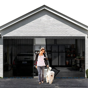 LIAMST sliding garage screen with durable mesh for long-lasting ventilation