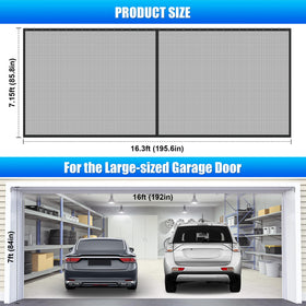LIAMST sliding garage screen with magnetic track closure ensuring secure sealing