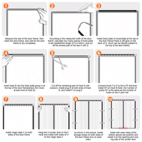 LIAMST 16x7ft screen ideal for 2-car garages, patios, and more