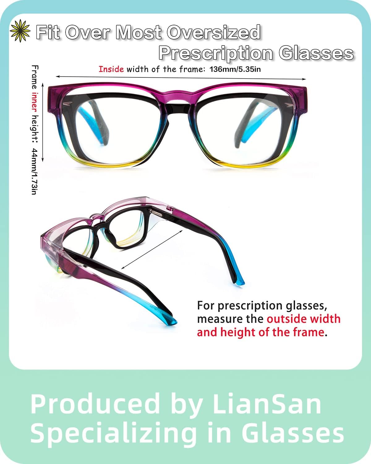 LianSan included case keeps glasses protected and portable