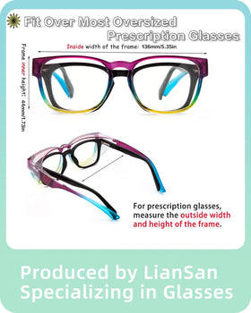 LianSan included case keeps glasses protected and portable
