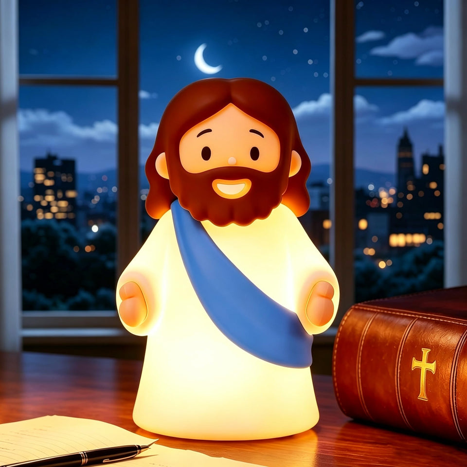 LiangBoKangKang Little Jesus Night Light offers a soft, comforting glow for kids' rooms.