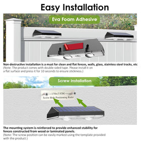 LIANGLOME fence post lights IP65 withstand weather and brighten pathways.