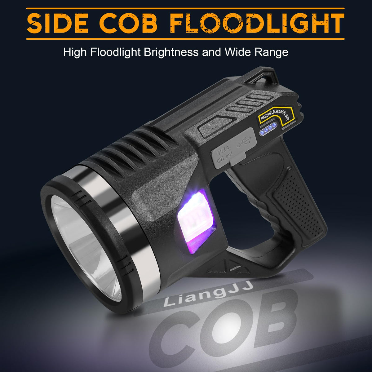 LiangJJ Spotlight shark-gill cooling maintains performance under max brightness.