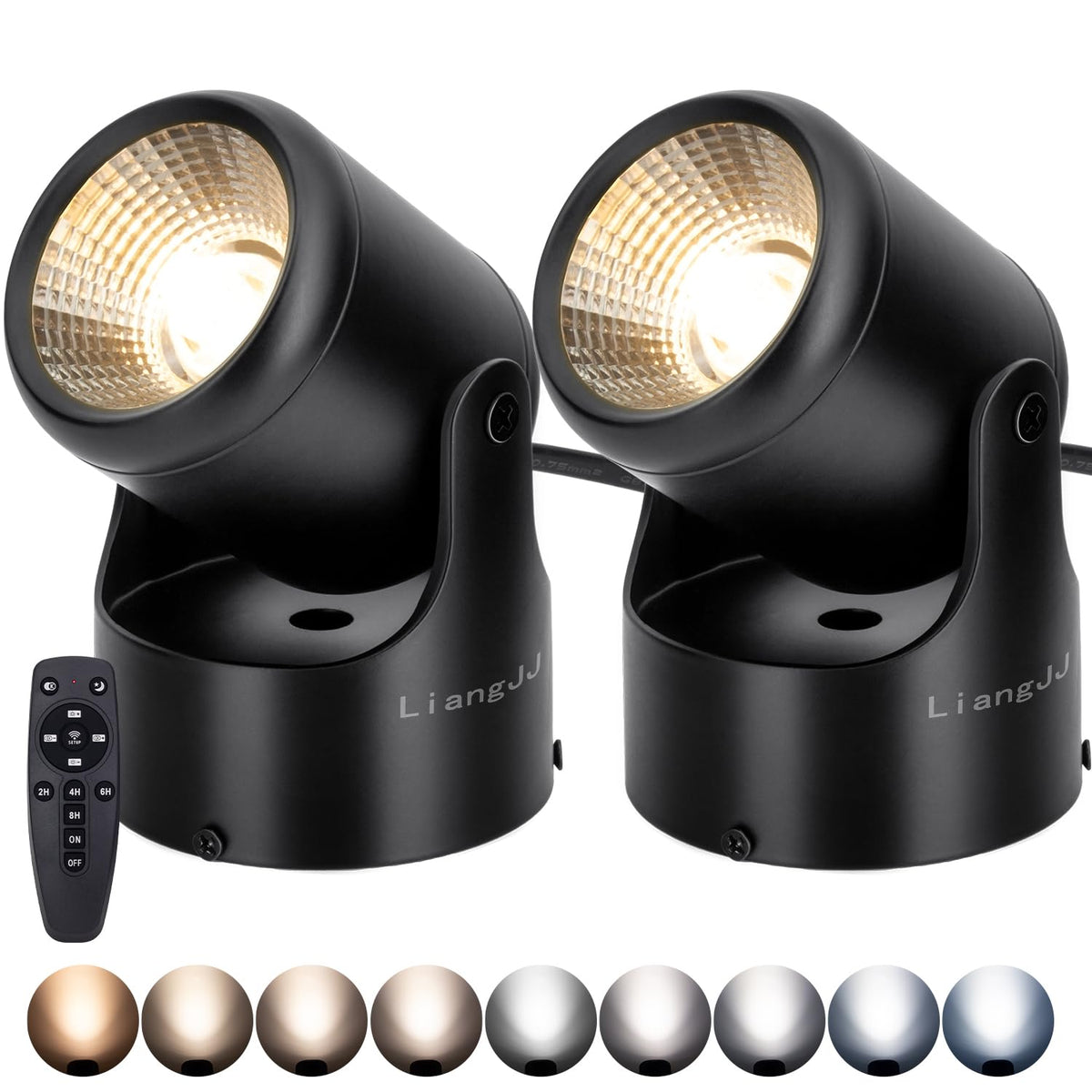 LiangJJ uplights indoor with remote control for easy mood changes from the couch