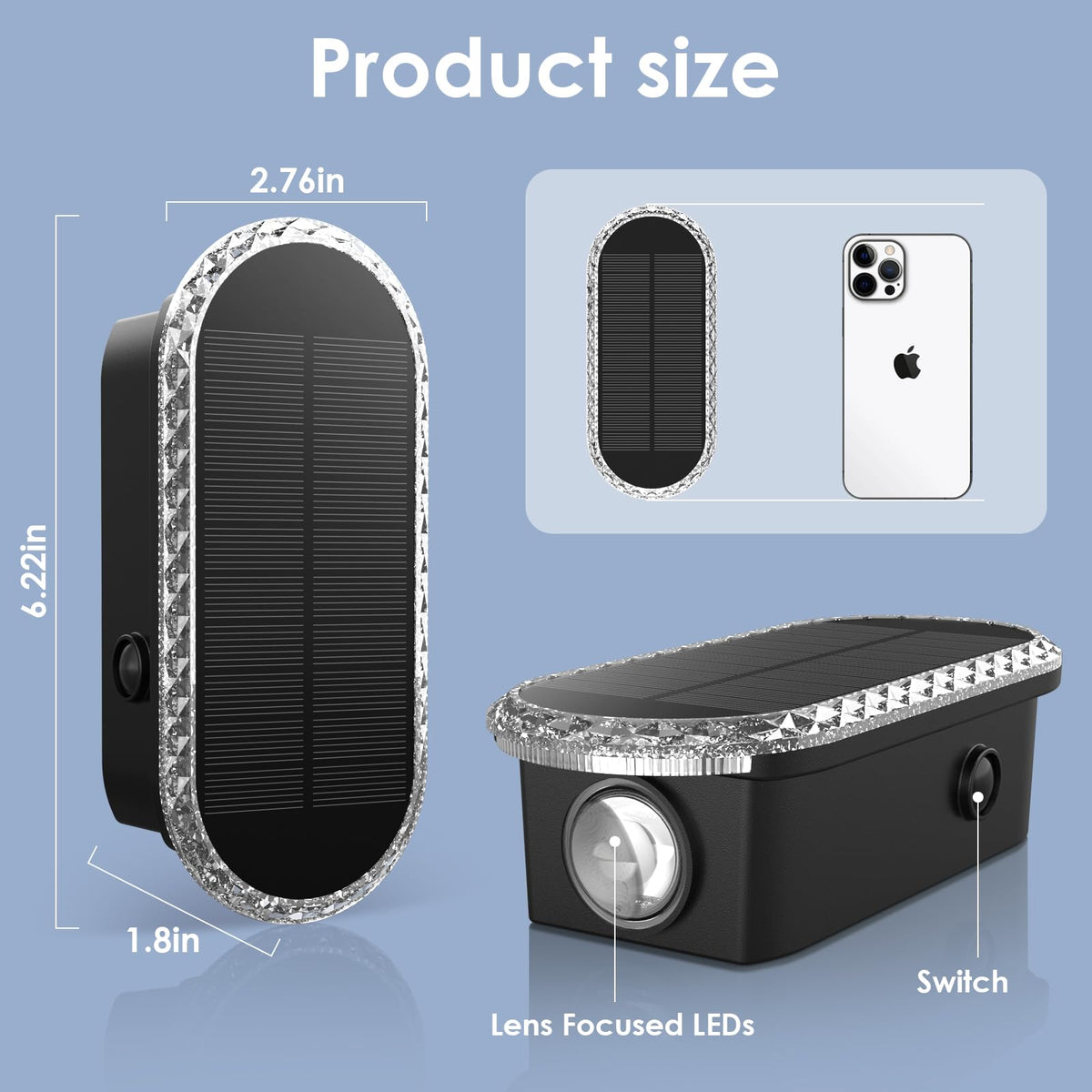 LIANGLOME lights featuring IP55 waterproof rating for all-weather durability.