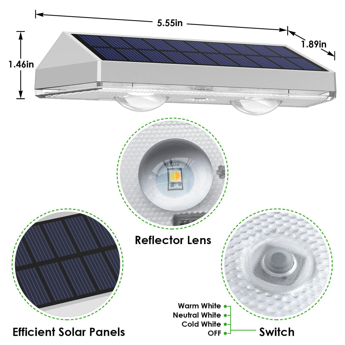 LIANGLOME compact deck light brightens stairs and entryways with solar power.