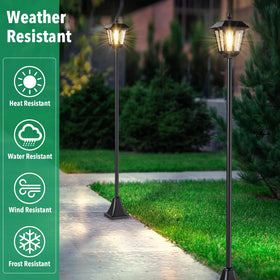 LIANGLOME four solar panels capture sun for reliable daytime charging.