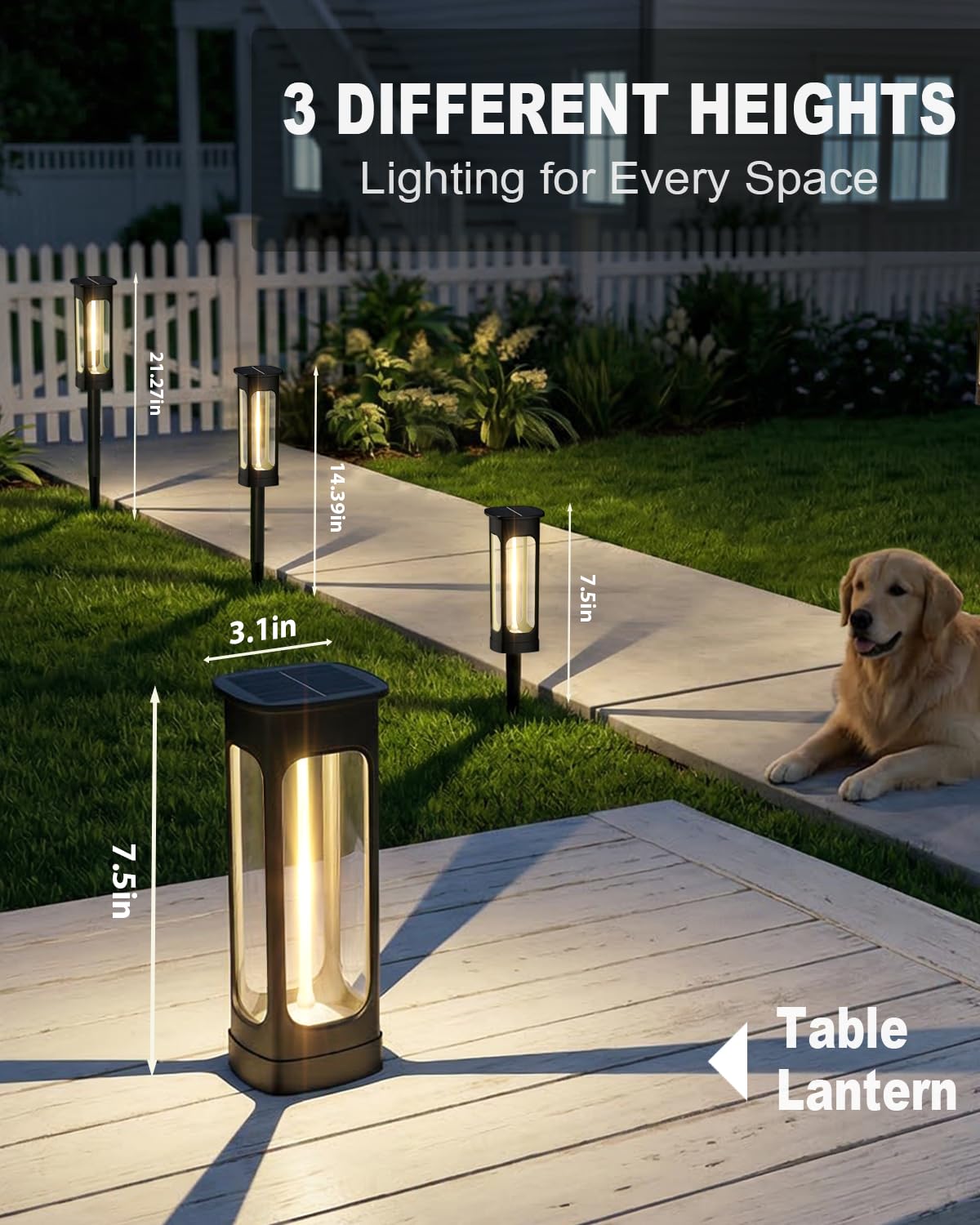 LIANGLOME garden pathway illumination guides footsteps with gentle glow