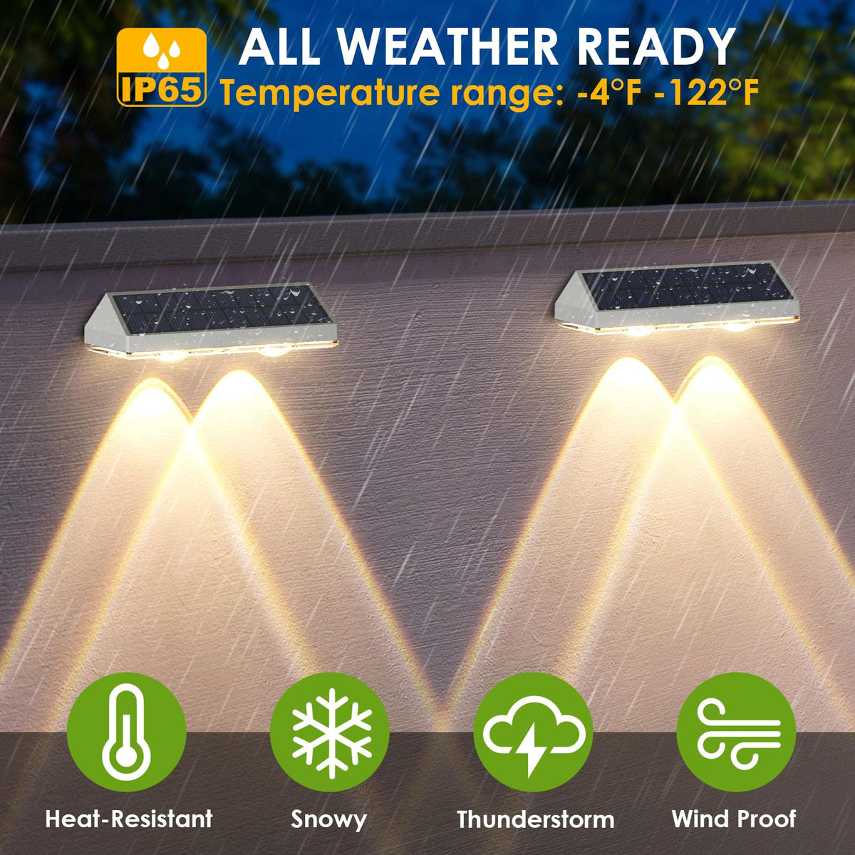 LIANGLOME IP44 outdoor light stands up to the elements.