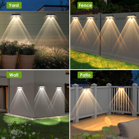 LIANGLOME Solar Fence Light 12-pack ready for outdoor lighting projects