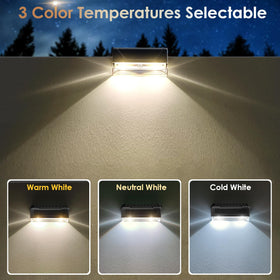LIANGLOME solar fence light screw-mount option provides sturdy, long-lasting placement.