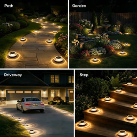LIANGLOME driveway-border lights line walkways for clear night guidance.