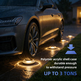 LIANGLOME IP67 solar ground light guards against dust and rain for outdoor durability.