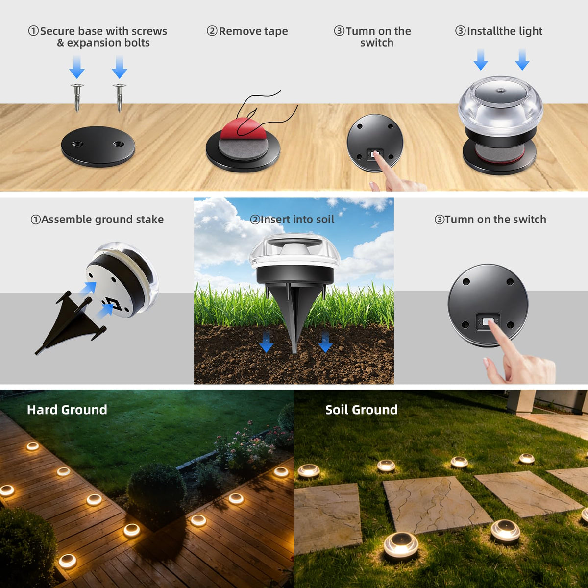 LIANGLOME soft ambient yard lighting enhances garden atmosphere safely.
