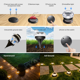 LIANGLOME soft ambient yard lighting enhances garden atmosphere safely.