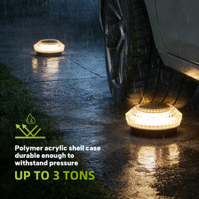 LIANGLOME solar path light side glow guiding a garden path