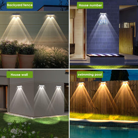 LIANGLOME outdoor step light powers security along pathways at night.