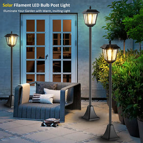 LIANGLOME warm white 3000K glow creates cozy garden ambiance.