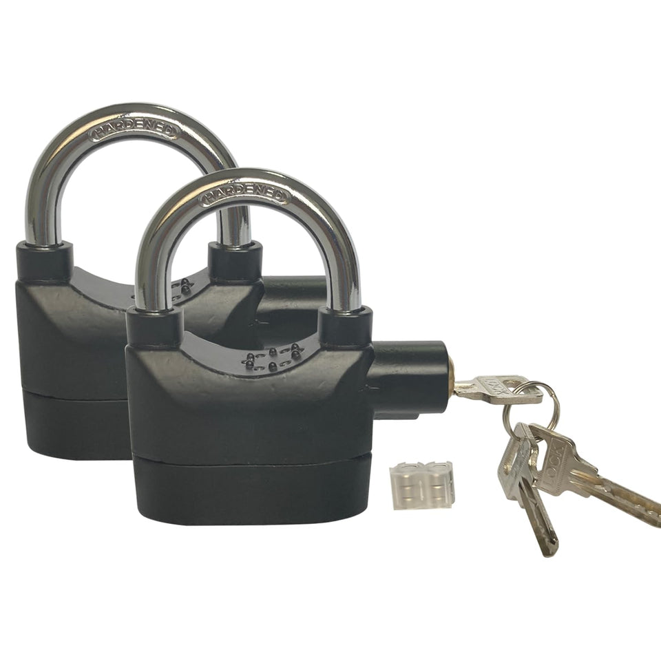 Lianshi alarm lock front view with 110dB alarm for deterrence.