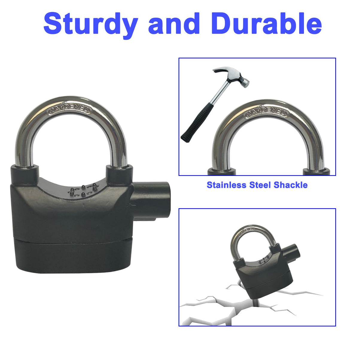 Lianshi alarm lock battery pack with included AG13 cells for quick setup.