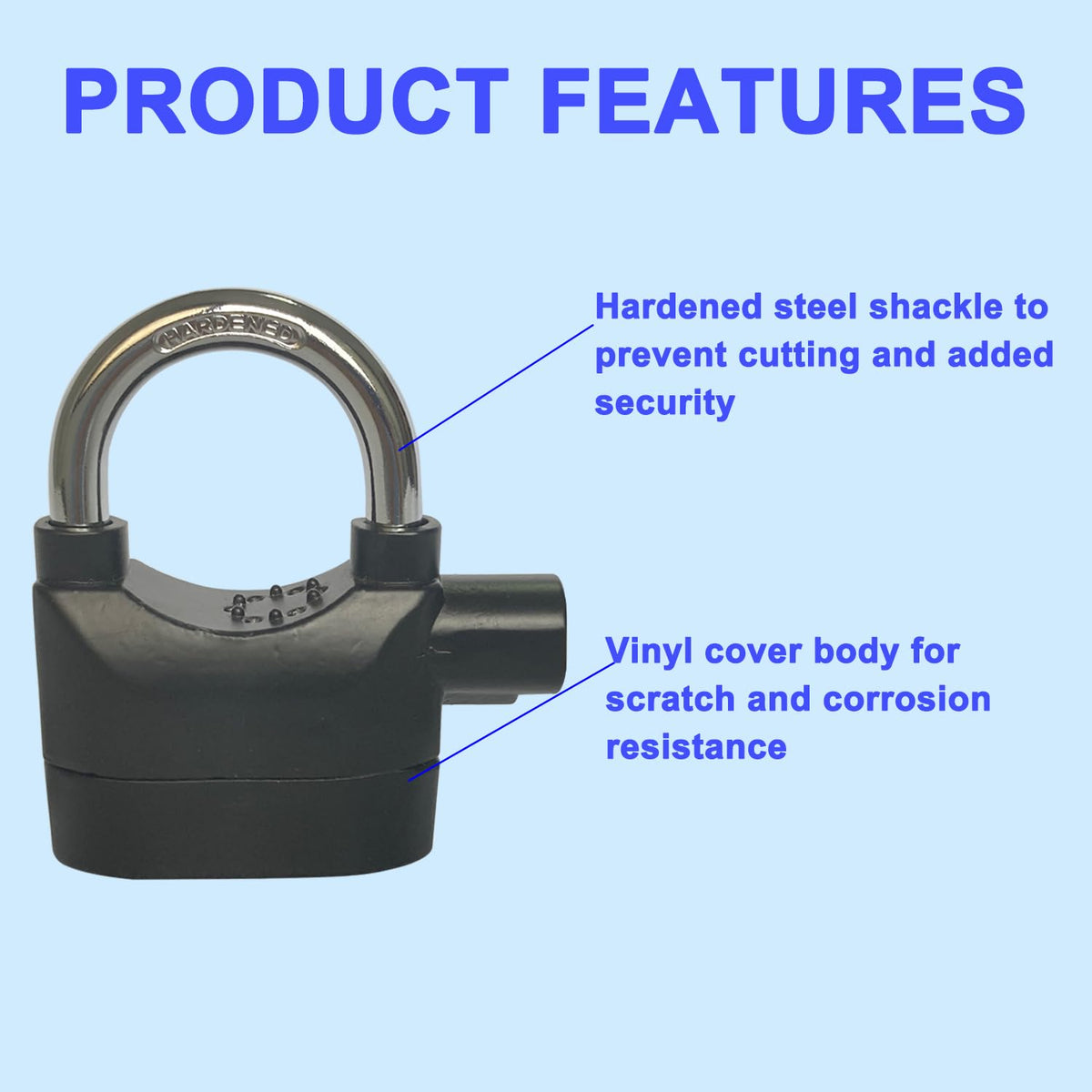 Lianshi alarm lock mechanical-to-alarm switch in action.