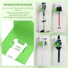 Vibrant green powder-coated finish adds style to your garage organization