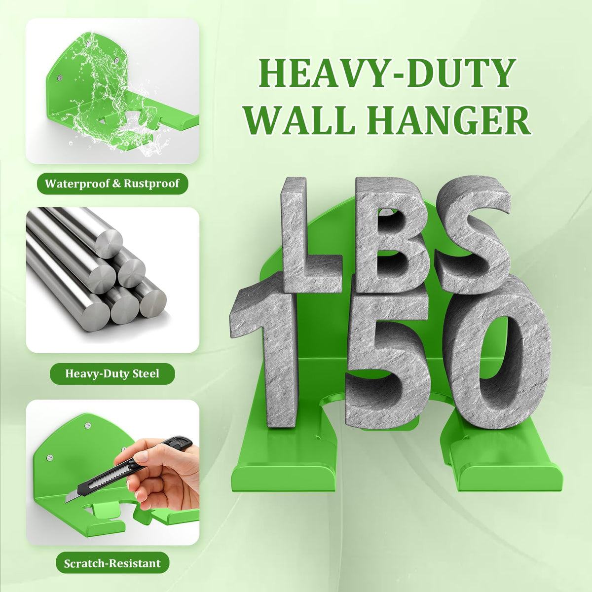 Ergonomic design secures handles and minimizes slips during storage