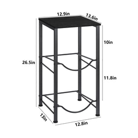 LIANTRAL water bottle holder front profile shows sturdy steel frame for garage or office use.