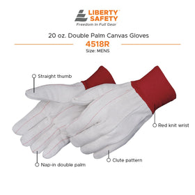 Liberty Safety 4518R pack of 12 gloves for teams.