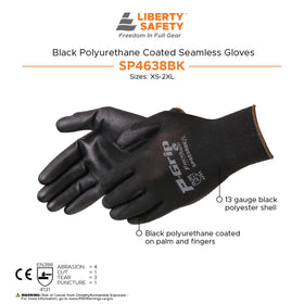 Liberty Safety ergonomic-fit glove enhances dexterity for assembly and maintenance.