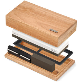 LIBKEN whetstone set with 1000/6000 grit for edge restoration