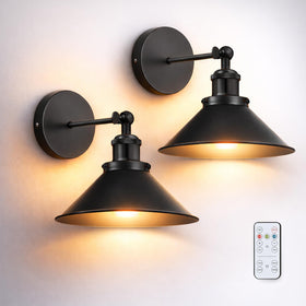 Libonfu battery-operated wall sconce set 2 for effortless wireless ambient lighting.